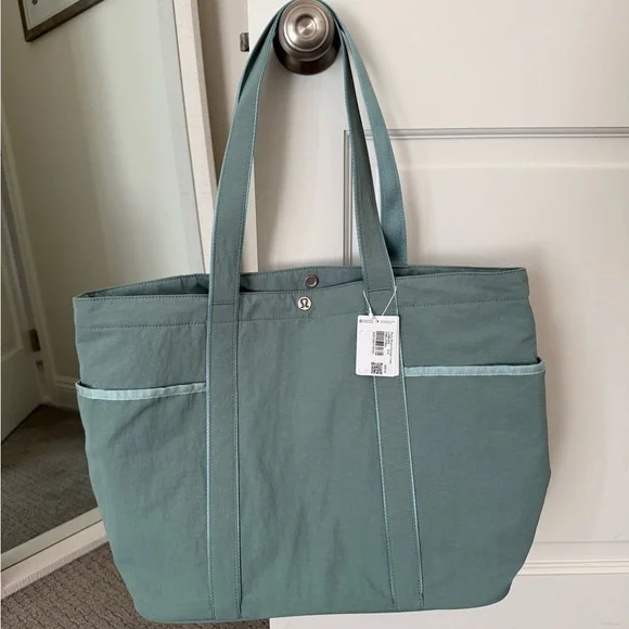 Lululemon Athletica Teal Tote Bag #2 - Picture 1 of 4